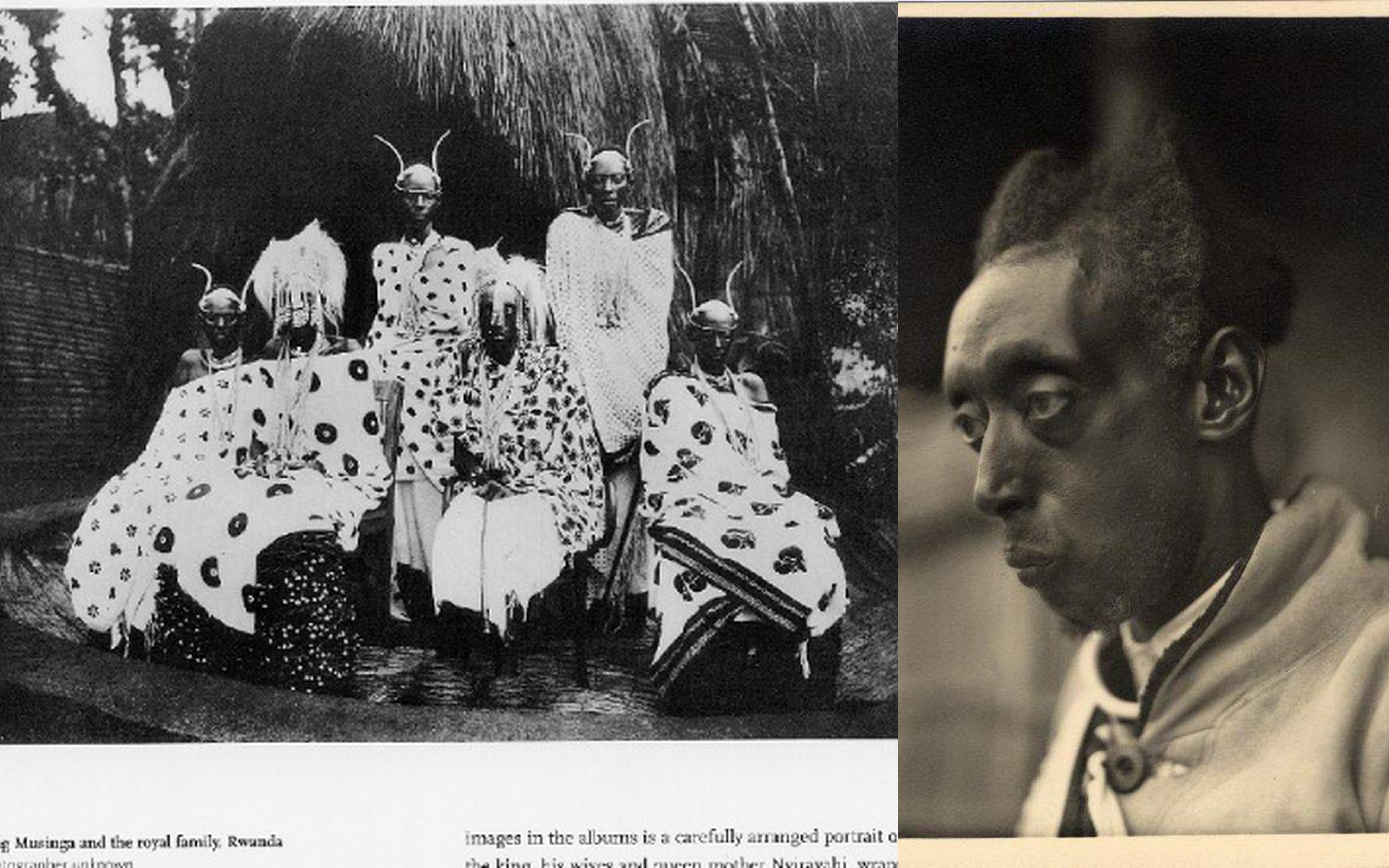 Mwami Yuhi Musinga, king of the baNyarwanda in the middle surrounded by the royal family in 1910