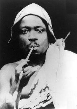 the legendary Behanzin, last king of independant Danhome (present-day Benin)