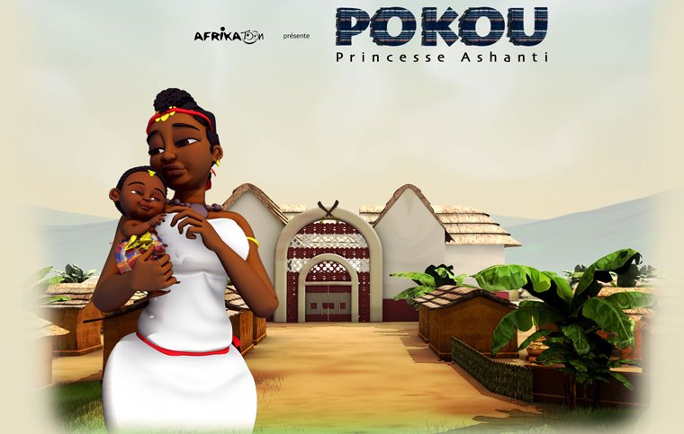 Heir princess Poku of the Asante empire and her son Kwaku