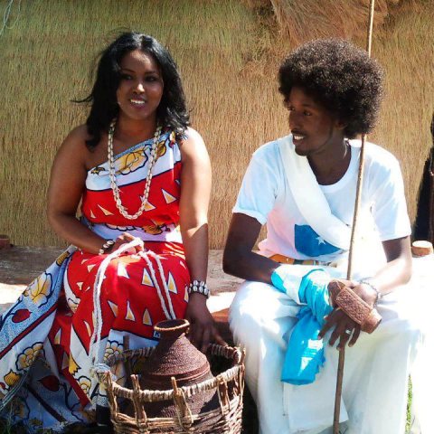 Somali couple The people of the horn of Africa have naturally straight hairs
