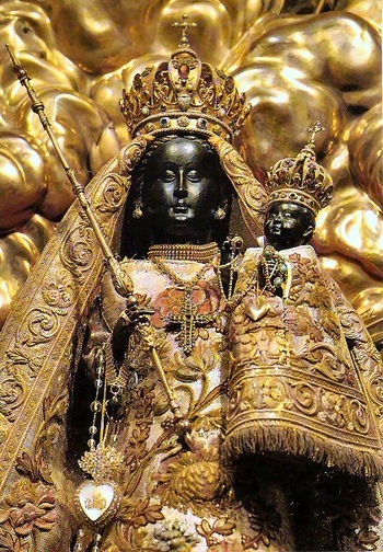 Vierge noire Notre Dame des Ermites Endelstein, France