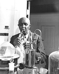 Dr Carver in his laboratory