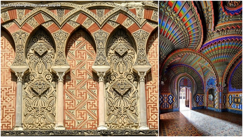 Architecture maure en Espagne. Le plus spectaculaire dans l'oeuvre des Africains du Maghreb et des Arabes, est la flamboyance des couleurs, concept très présent dans ces chefs d'oeuvre médiévaux. 