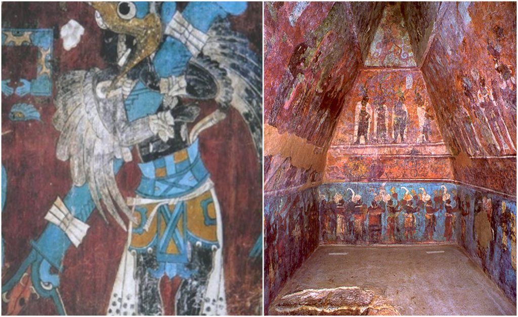 Left : A coal black Mayan (Source : Runoko Rashidi) Right : 