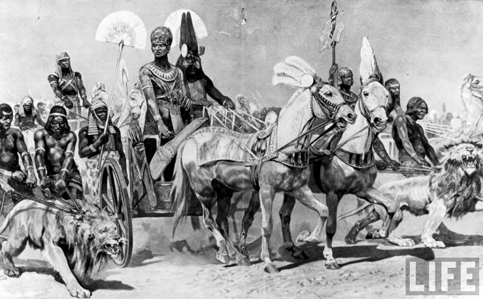 Per aa (Pharaoh) at the head of his army