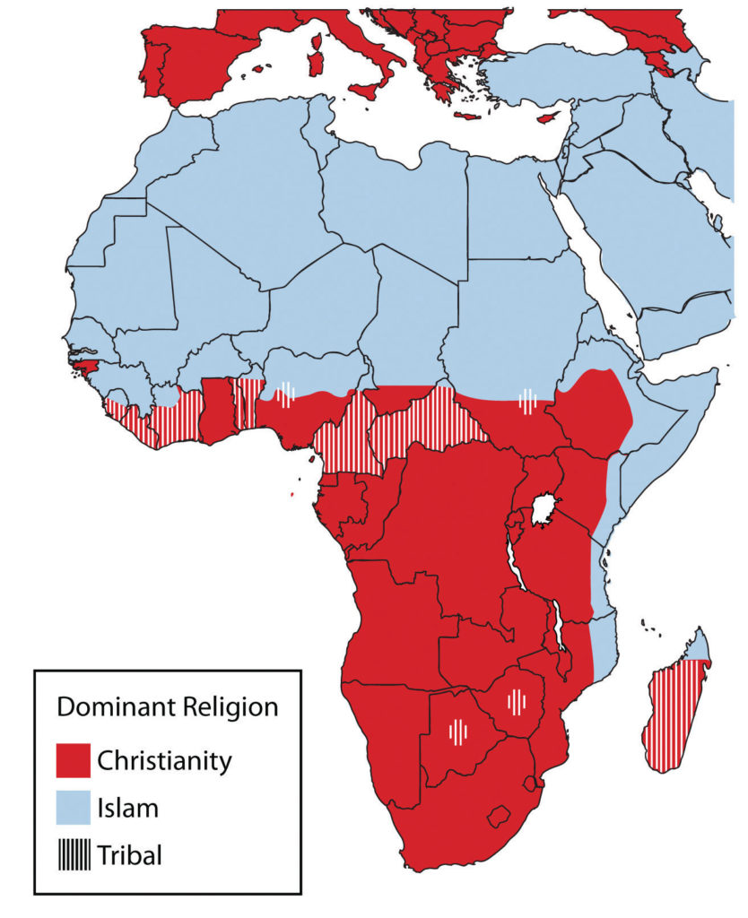 Les religions en Afrique aujourd'hui. La Religion Africaine survit tant bien que mal au Bénin et à Madagascar. Le Vodoun est pratiquée par près de 20% des béninois officiellement. 