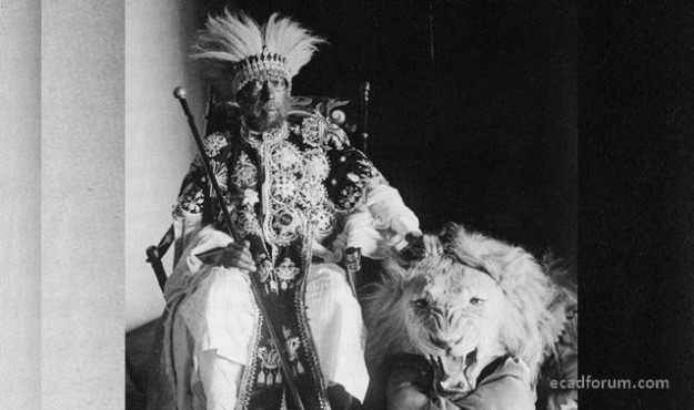 Les lions ont été domestiqués à la cour éthiopienne jusqu'au temps d'Hailé Selassié 