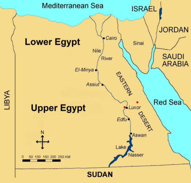 Conventional Upper and Lower Egypt or the wandering and the mistakes (deliberate or not) of western egyptology