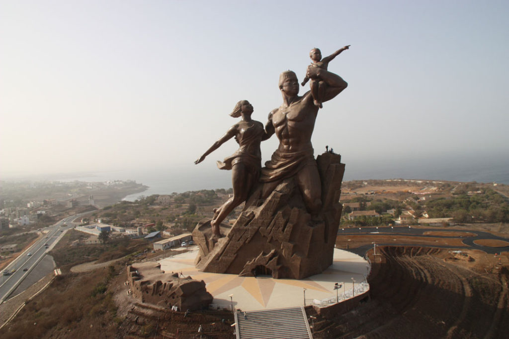 Le monument de la renaissance africaine à Dakar 